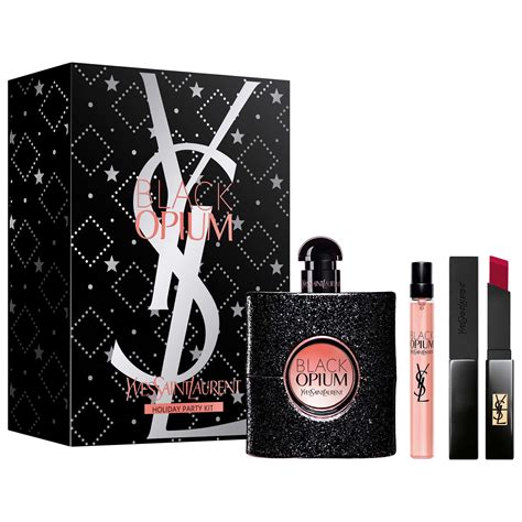 confezione regalo ysl black opium|sephora black opium gift set.